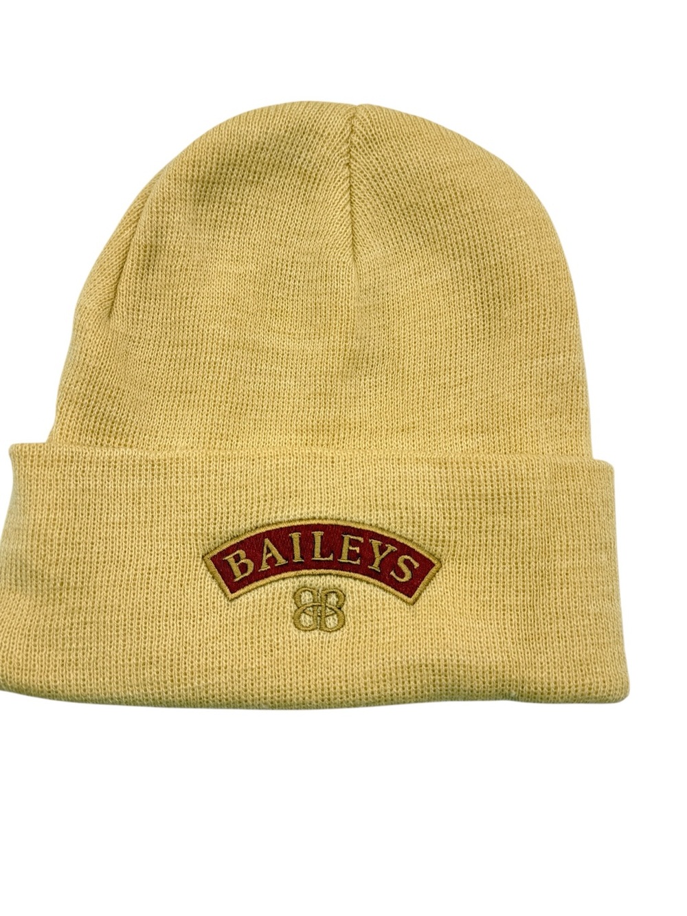 Baileys Irish Cream Promo Knit Cuffed Beanie Hat Beige Unisex One Size